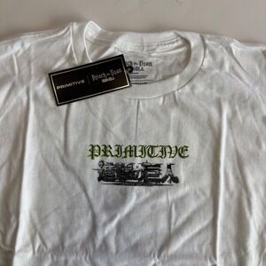 Primitive x Attack on Titan Levi Ackerman White Graphic T-Shirt Mens XL New